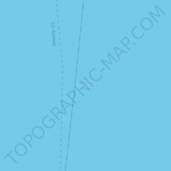 Carte topographique Mobile Bay, altitude, relief