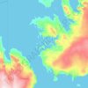 Carte topographique Nordre Russøya, altitude, relief