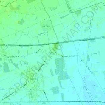 Carte topographique Alvisopoli, altitude, relief