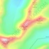 Carte topographique Dzo Jongo West, altitude, relief