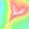 Carte topographique Mont Marion-Dufresne, altitude, relief