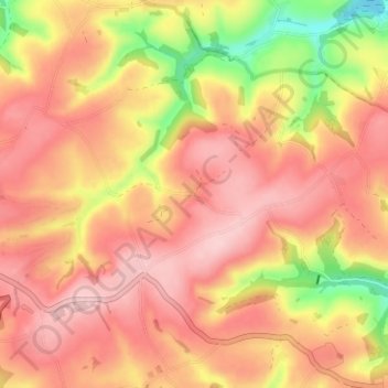 Carte topographique Capton, altitude, relief