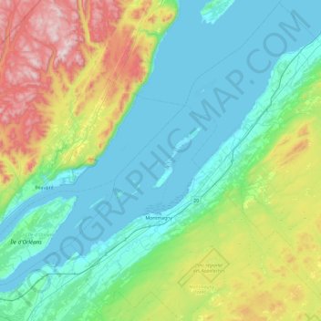 Carte topographique Les Petites Roches, altitude, relief