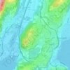 Carte topographique Breganzona, altitude, relief