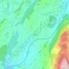 Carte topographique La Lôche-Dessus, altitude, relief