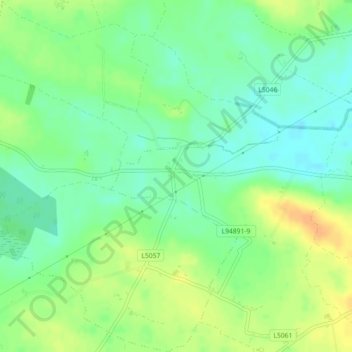 Carte topographique Pike, altitude, relief