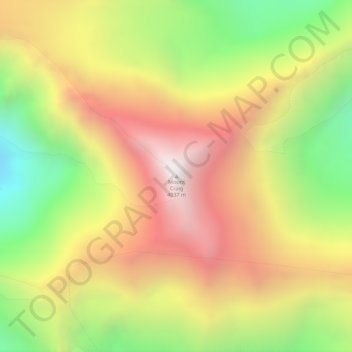 Carte topographique Mount Craig, altitude, relief