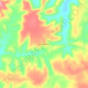 Carte topographique Chapadinha, altitude, relief