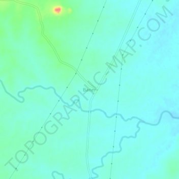 Carte topographique Baner, altitude, relief