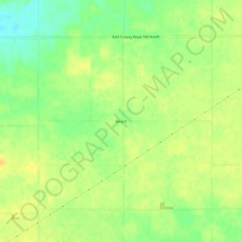 Carte topographique Beard, altitude, relief