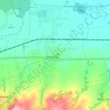 Carte topographique Dół, altitude, relief