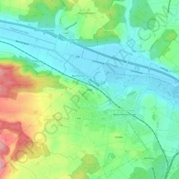 Carte topographique Hole, altitude, relief