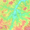 Carte topographique Muling, altitude, relief