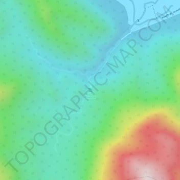 Carte topographique Ba Ho Waterfall, altitude, relief