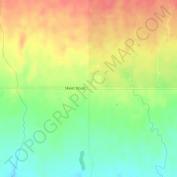 Carte topographique Auroa, altitude, relief