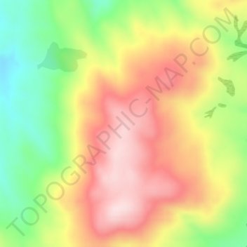 Carte topographique Central Otago, altitude, relief