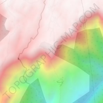 Carte topographique Laitlum Grand Canyon, altitude, relief