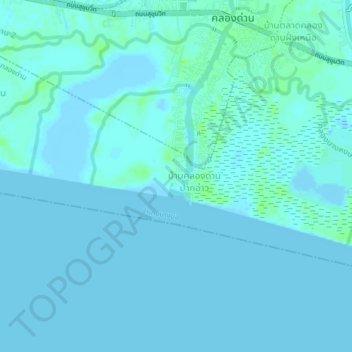 Carte topographique Ban Sang Sok, altitude, relief