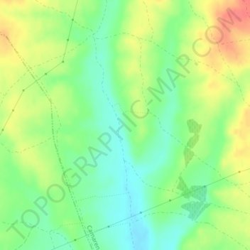 Carte topographique Las Vega, altitude, relief
