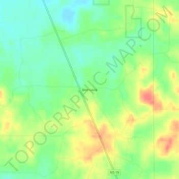 Carte topographique Bethsaida, altitude, relief