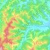 Carte topographique Kranach, altitude, relief
