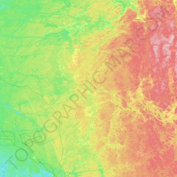 Carte topographique Maple Island, altitude, relief