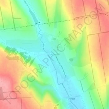 Carte topographique Betsylove, altitude, relief