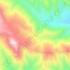Carte topographique گوراند, altitude, relief