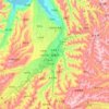 Carte topographique Préfecture autonome Hui de Linxia, altitude, relief