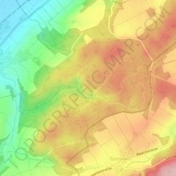 Carte topographique Teufelsburg, altitude, relief