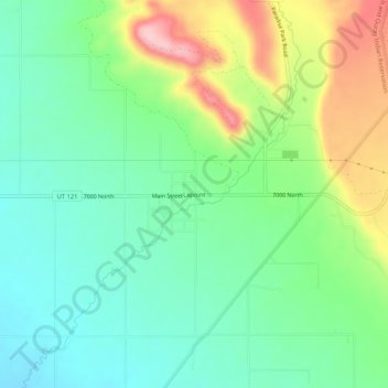 Carte topographique Lapoint, altitude, relief