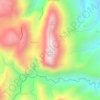 Carte topographique Mount Unapan, altitude, relief