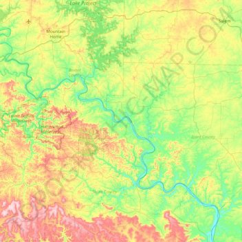 Carte topographique Herd Island, altitude, relief