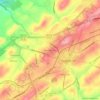 Carte topographique Highland Hills, altitude, relief