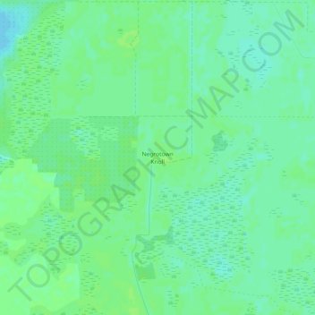 Carte topographique Negrotown Knoll, altitude, relief