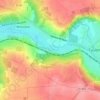 Carte topographique Coubertin, altitude, relief