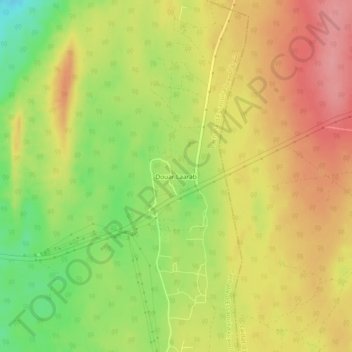 Carte topographique Douar Laarab, altitude, relief