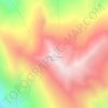 Carte topographique Ruby Mountain, altitude, relief
