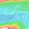 Carte topographique Isfjorden, altitude, relief