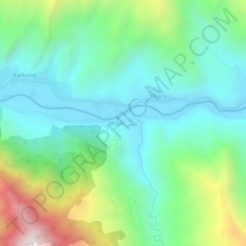 Carte topographique Matin, altitude, relief