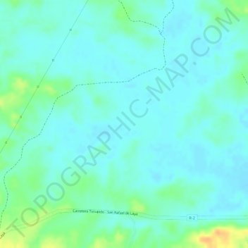 Carte topographique La Enea, altitude, relief