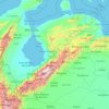 Carte topographique Trujillo, altitude, relief