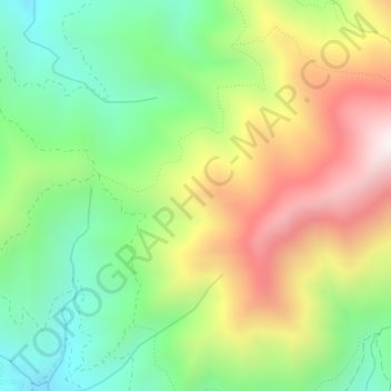 Carte topographique Madrid, altitude, relief