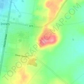 Carte topographique Martins Lookout, altitude, relief