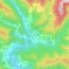 Carte topographique Coiric, altitude, relief