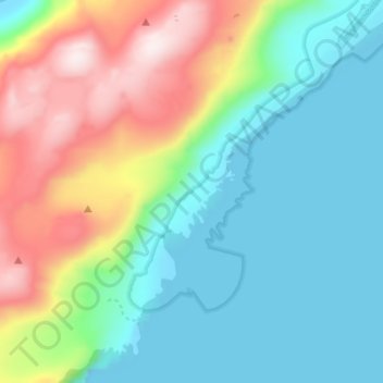 Carte topographique Olonkinbyen, altitude, relief