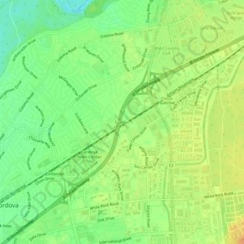 Carte topographique Soudan, altitude, relief