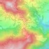 Carte topographique Deurali, altitude, relief