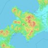 Carte topographique 虻田郡, altitude, relief