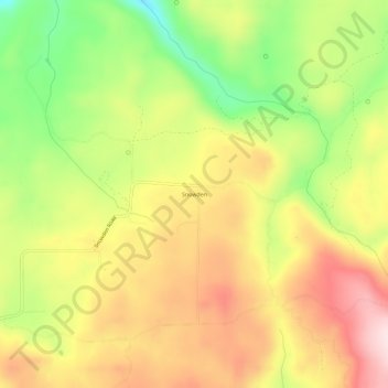Carte topographique Snowden, altitude, relief